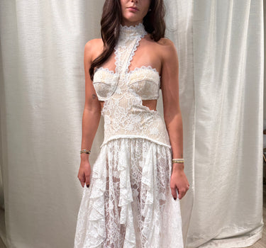 Princesa White Lace Dress