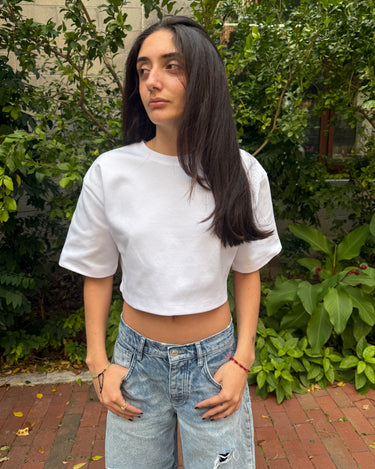 Hunter Cropped Tee - Cote Azura