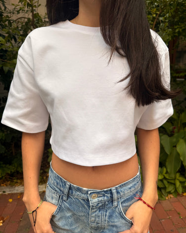 Hunter Cropped Tee - Cote Azura