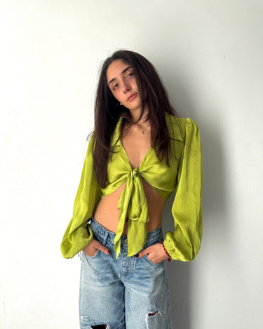 Alexa Satin Top - Cote Azura