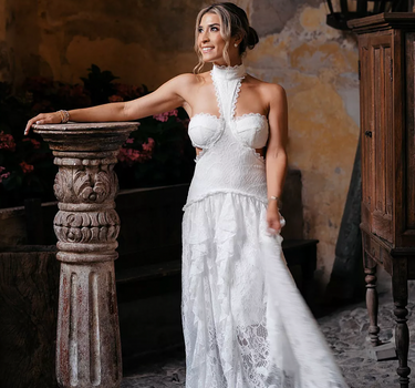 Princesa White Lace Dress