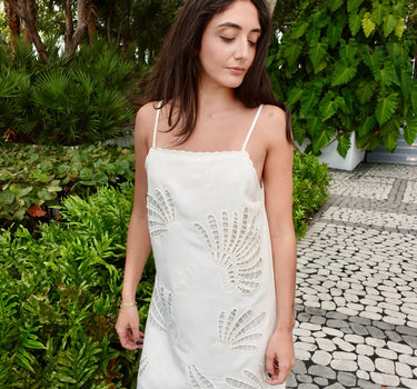 Alice Embroidered Mini Dress – chic women's resortwear by Cote Azura