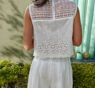 Camille Lace Shorts Set – chic women's resortwear by Cote Azura