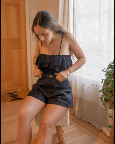 Carter Linen Shorts – chic women's resortwear by Cote Azura