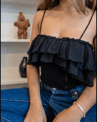 Celine Ruffle Bodysuit – chic women's resortwear by Cote Azura