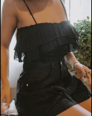 Celine Ruffle Bodysuit – chic women's resortwear by Cote Azura