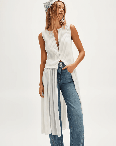 Lola Mixed Media Top – chic women's resortwear by Cote Azura