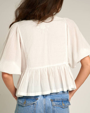 Palmas Embroidered Top – chic women's resortwear by Cote Azura