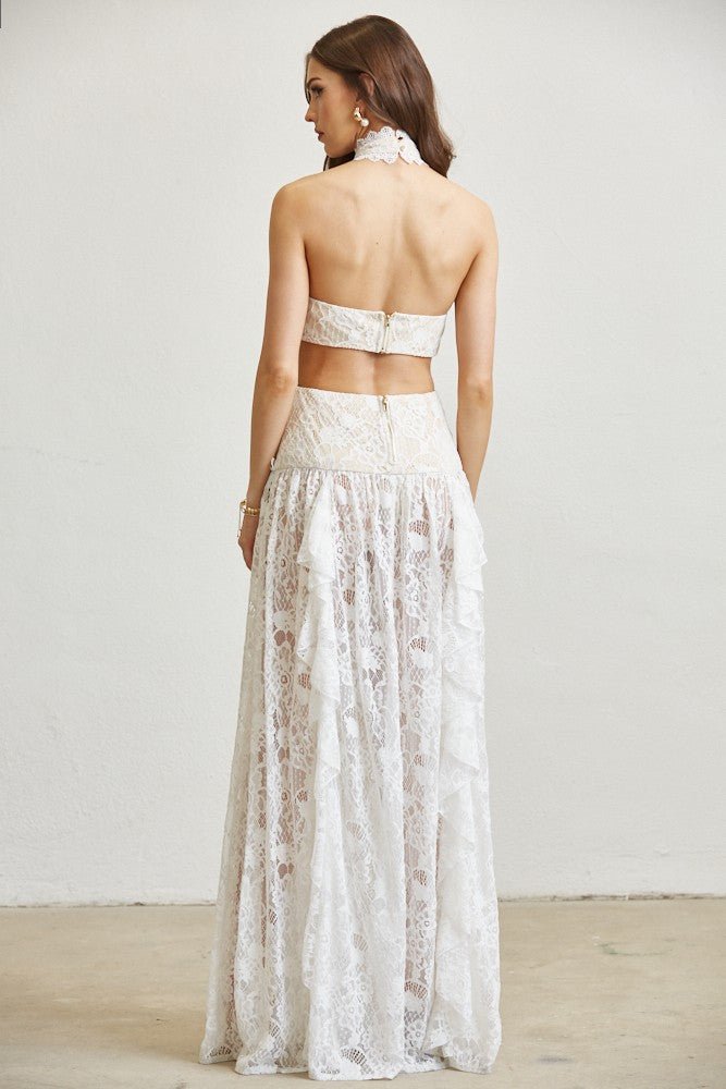 Princesa White Lace Dress Cote Azura Princesa White Lace Dress Cote Azura