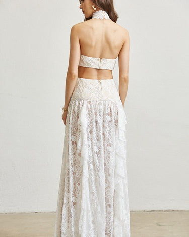 Princesa White Lace Dress – chic women's resortwear by Cote Azura