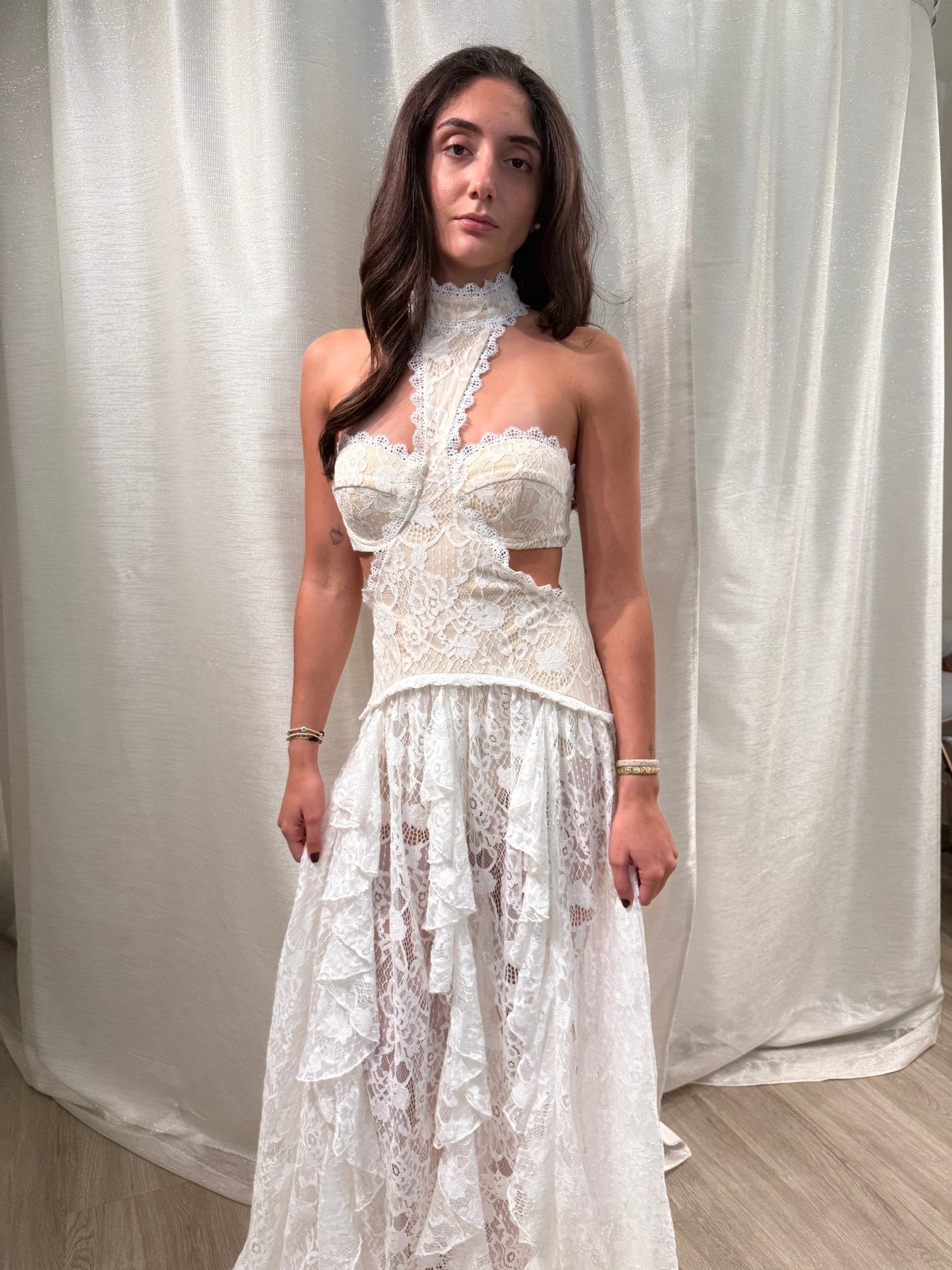 Princesa White Lace Dress