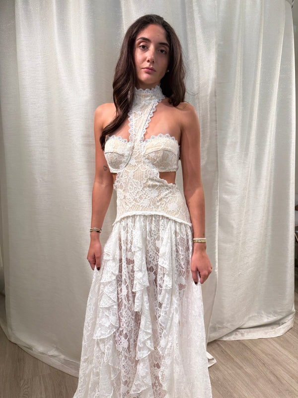 Princesa White Lace Dress