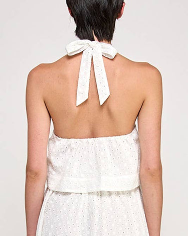 Violette Eyelet Halter Set – chic women's resortwear by Cote Azura