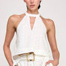 Violette Eyelet Halter Set – chic women's resortwear by Cote Azura
