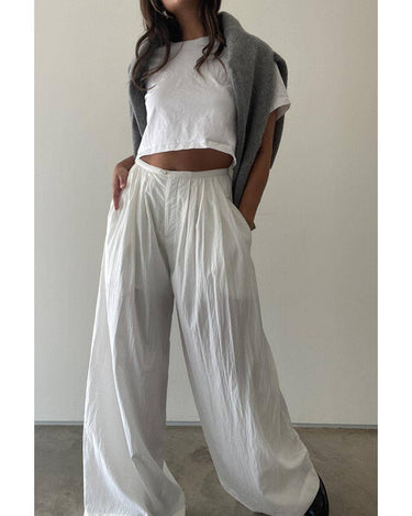 Loren Wide Leg Trousers – chic women's resortwear by Cote Azura